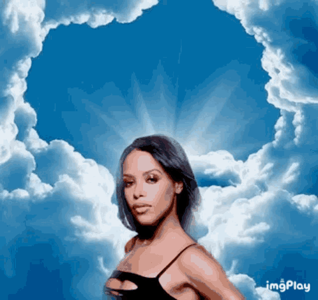 Aaliyah Heaven GIF - Aaliyah Heaven Clouds GIFs