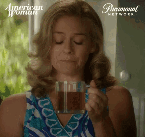 Drinking Hot Tea Thinking About You GIF - Drinking Hot Tea Thinking About You Paramount Network GIFs