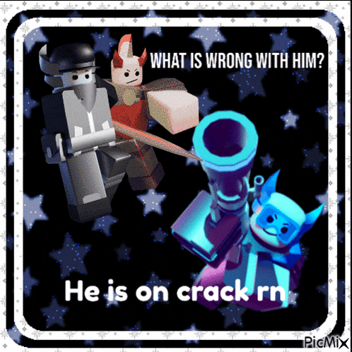 what is wrong with him he is on crack rn poster