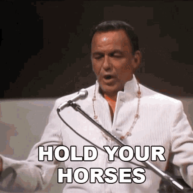 Hold Your Horses Frank Sinatra GIF - Hold Your Horses Frank Sinatra Nice N Easy Song GIFs