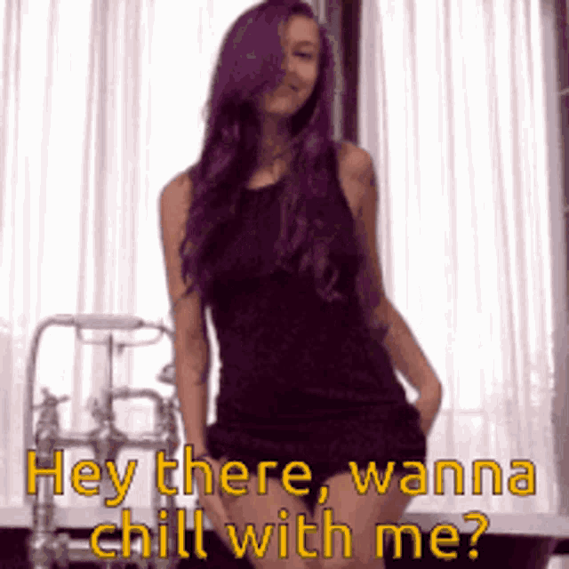 Hey There Wanna Chill GIF - Hey There Wanna Chill With Me GIFs