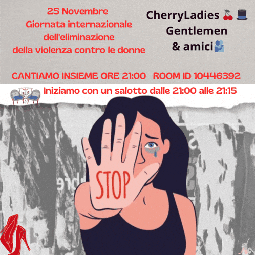 a poster for the cherry ladies gentlemen & amici