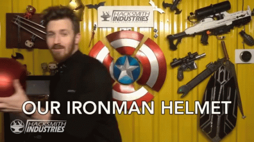 Our Ironman Helmet Iron Man GIF - Our Ironman Helmet Iron Man Hacksmith Industries GIFs