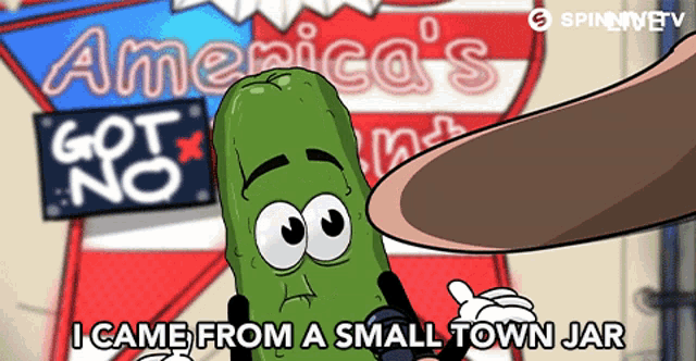 I Came From A Small Town Jar And Ive Always Wanted To Be A Star Pickle GIF - I Came From A Small Town Jar And Ive Always Wanted To Be A Star Pickle Sing It GIFs