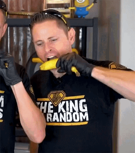 The King Of Random Banana GIF - The King Of Random Banana Eat GIFs