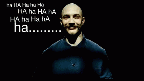 Bronson Tom Hardy GIF - Bronson Tom Hardy Laugh GIFs