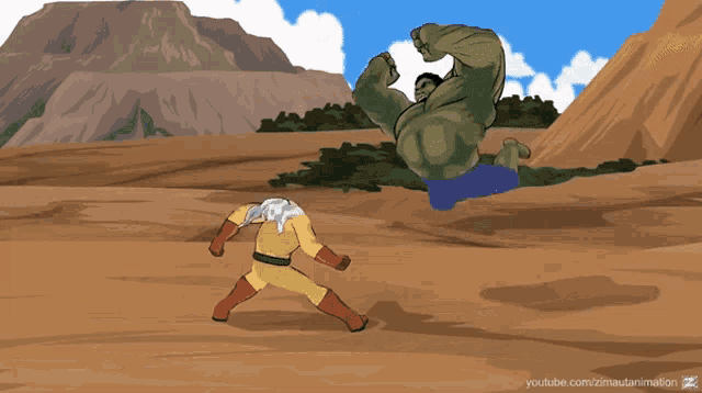 a cartoon drawing of a person standing in the dirt with youtube.com/zimauanimation written in the corner