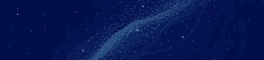 a blue background with a lot of stars floating in it