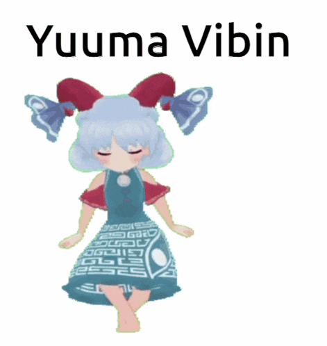 a picture of a girl with the name yuuma vibin written above her