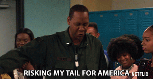 Risking My Tail For America Principal Glass GIF - Risking My Tail For America Principal Glass Mark Curry GIFs