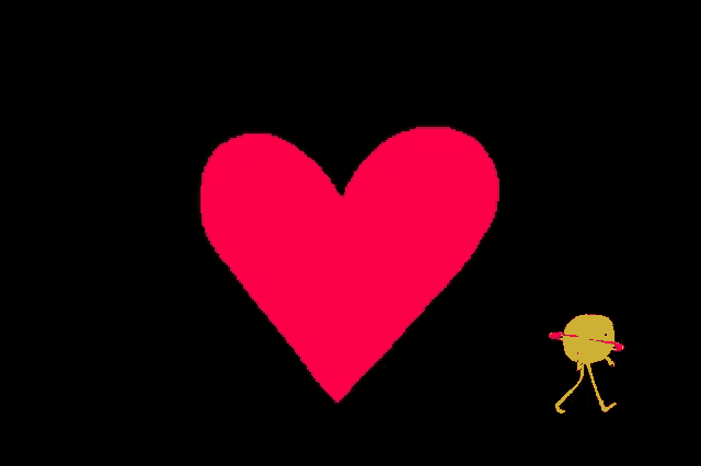 a pixel art of a broken heart with the words sorry written on it