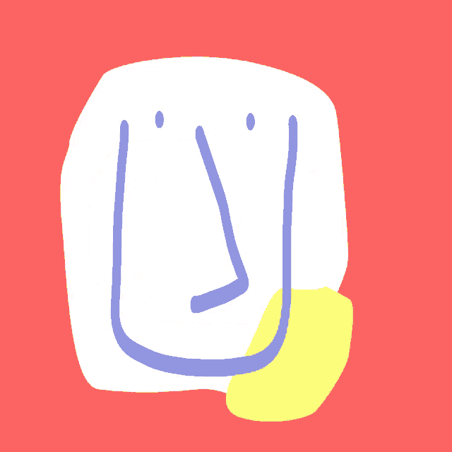 a drawing of a person 's face with the letter l visible