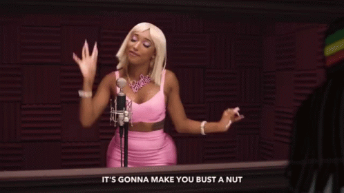 Nicki Minaj Bust A Nut GIF - Nicki Minaj Bust A Nut The Key Of Awesome GIFs