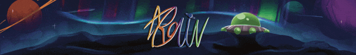 a cartoon drawing of a jellyfish with the word bow written on it