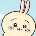 a cartoon drawing of a rabbit with bunny ears and a beard .