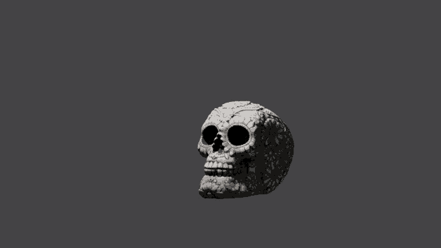 a black and white photo of a sugar skull