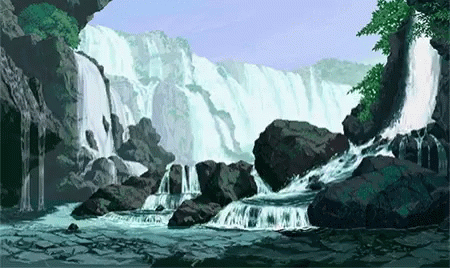 Waterfall Nature GIF - Waterfall Nature Pixel Art GIFs