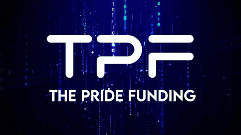 tpf the pride funding is displayed on a dark blue background
