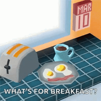 Whats For Breakfast Toast GIF - Whats For Breakfast Toast Eggs GIFs