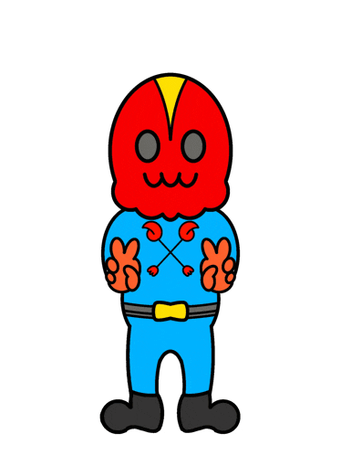 a cartoon drawing of a superhero with the letters m and x surrounding him