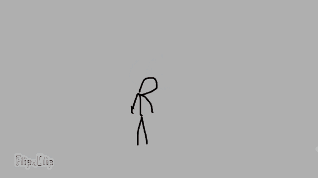 a drawing of a stick figure with the words flipa clip below
