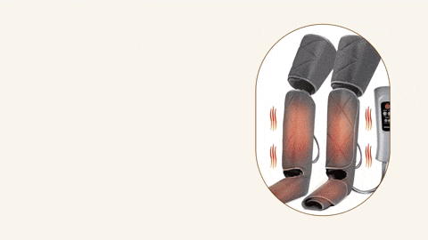 a picture of an aeria ultimate leg massager on a white background
