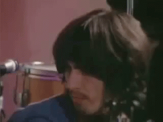 George Harrison In The Studio GIF - George Harrison In The Studio Playing Guitar GIFs