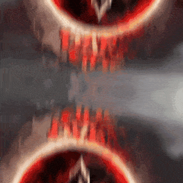 a blurred image of a person 's face with a circle in the middle