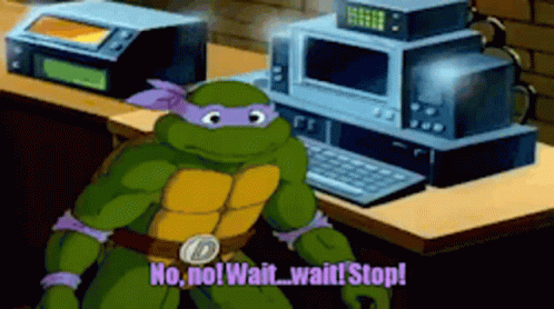 Tmnt Donatello GIF - Tmnt Donatello No No Wait Wait Stop GIFs