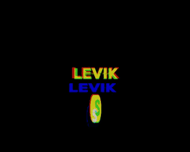 a rainbow colored levik logo with a dollar sign