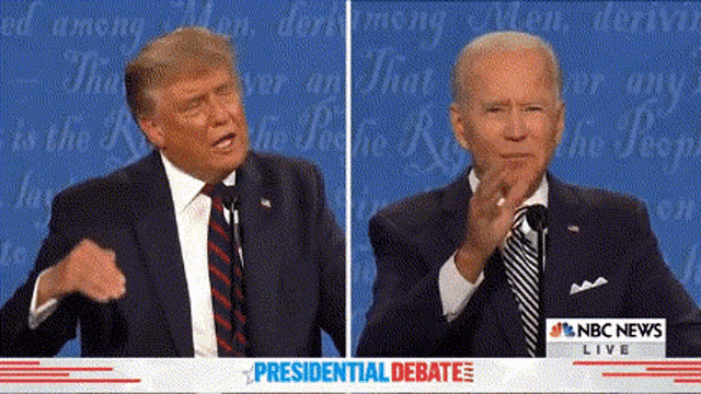 donald trump and joe biden are having a presidential debate live on nbc news