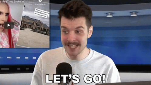 Lets Go Benedict Townsend GIF - Lets Go Benedict Townsend Youtuber News GIFs