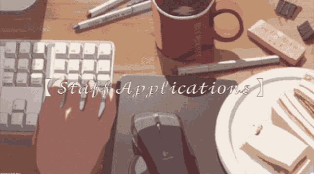 a person is typing on a keyboard with the words " start applications " written above them