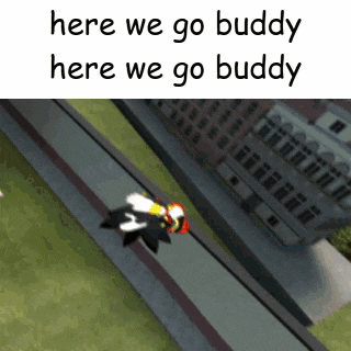 here we go buddy here we go buddy is written on a white background