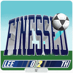 an illustration of a soccer game between lee and finest