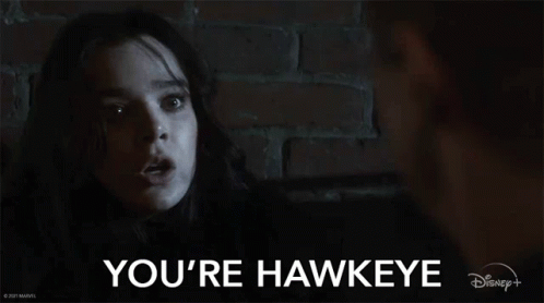 Youre Hawkeye Kate Bishop GIF - Youre Hawkeye Kate Bishop Hailee Steinfeld GIFs