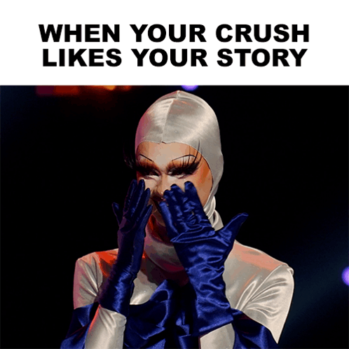 When Your Crush Likes Your Story Dawn GIF - When Your Crush Likes Your Story Dawn Rupaul’s Drag Race GIFs