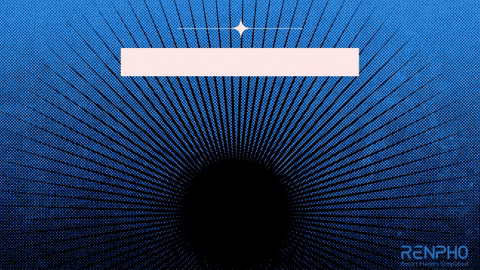 a blue background with the word renpho on the bottom right
