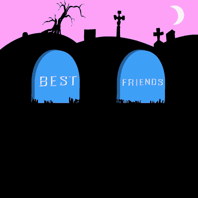 a cartoon illustration of two skeletons giving each other a high five