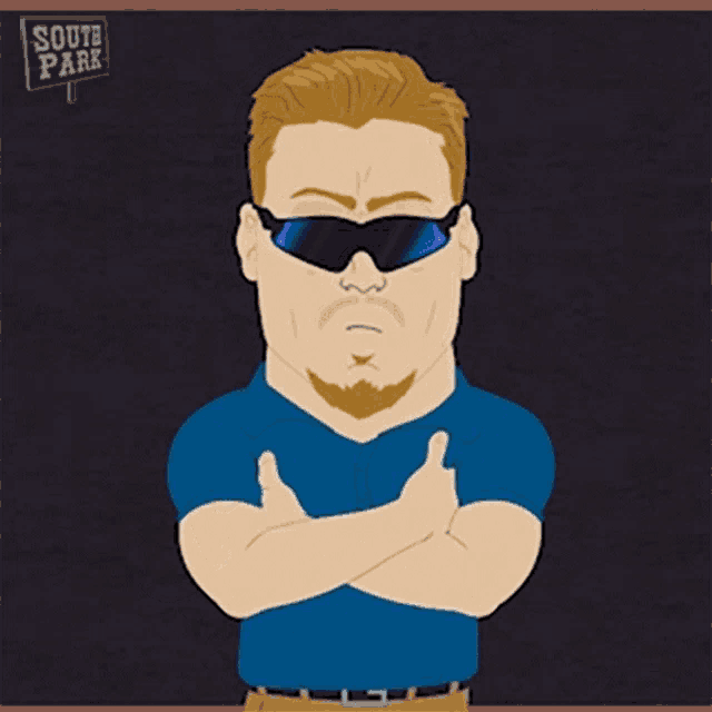 a cartoon of a man pointing with the words you heard me