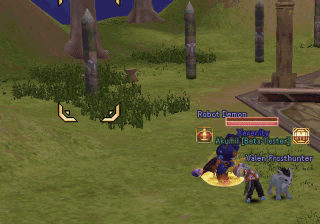 a screenshot of a video game with the name dami le puppe