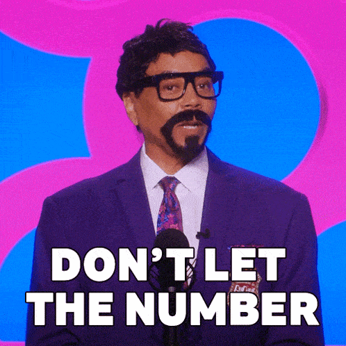 a man in a suit and tie says " don t let the number "