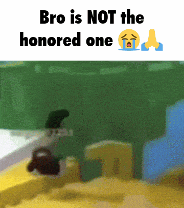 bro is not the honored one with a crying emoji in the corner