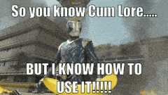 a picture of a superhero holding a banana with the caption so you know cum lore