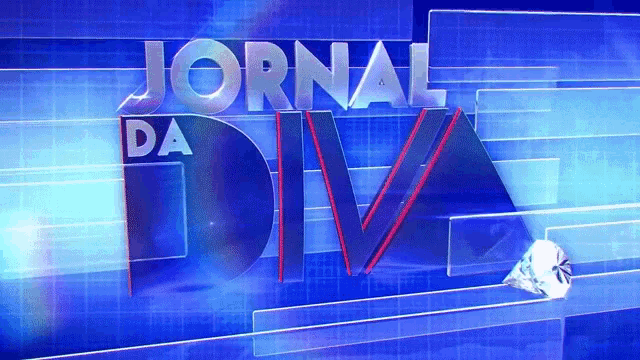 a blue background with the words jornal da diva