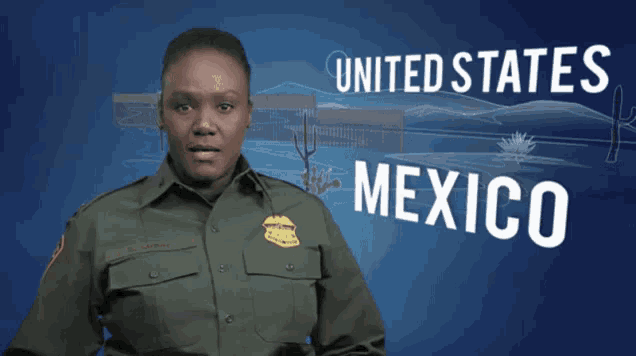 a woman in a united states border patrol uniform