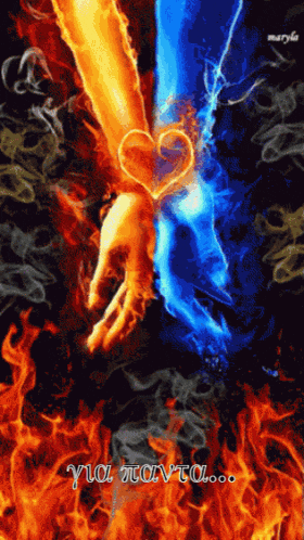 a couple of hands holding each other with a heart in the middle and the words you tanto