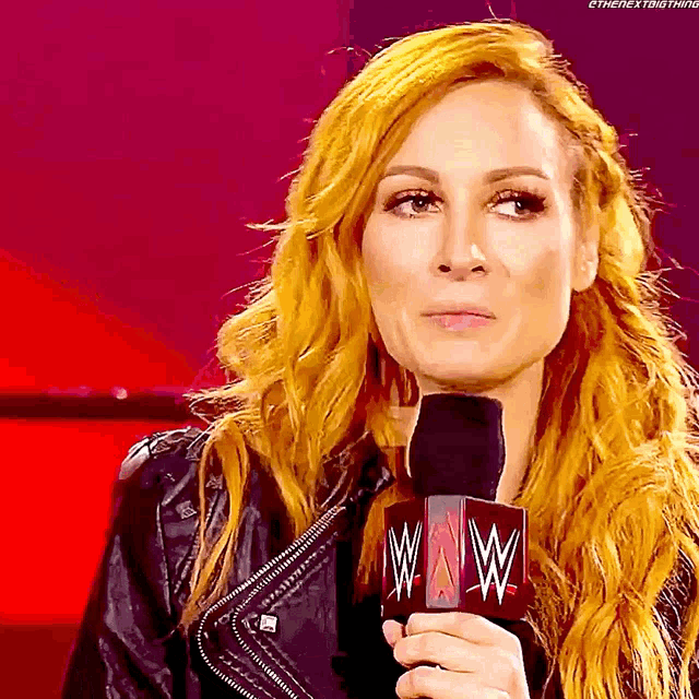 Becky Lynch Lick Lips GIF