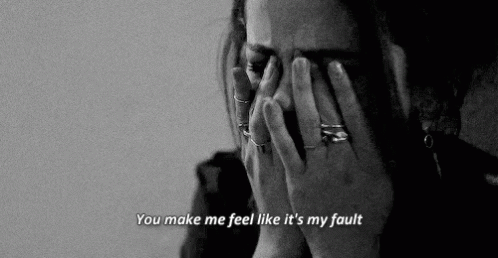 You Make Me Feel Like It'S My Fault- Guilt GIF - Guilty Fault Mefeelbad GIFs