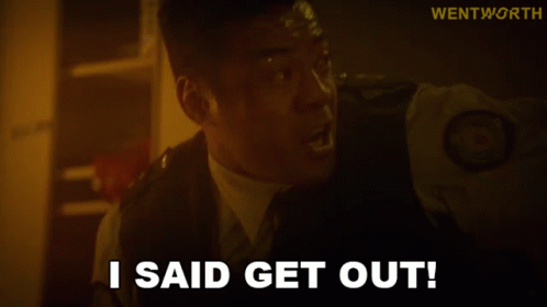 I Said Get Out Will Jackson GIF - I Said Get Out Will Jackson Wentworth GIFs